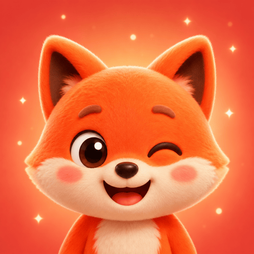 SayCard app icon — a friendly winking fox